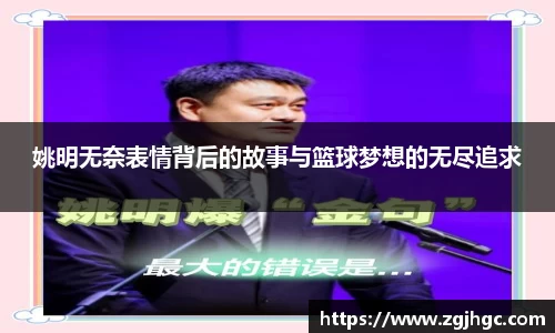 姚明无奈表情背后的故事与篮球梦想的无尽追求
