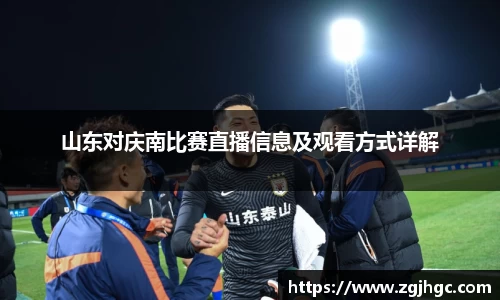 山东对庆南比赛直播信息及观看方式详解